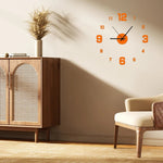 Creative Frameless DIY Wanduhr - Rahmenloses Design Für Wohnzimmer Und Büro Mit Flüsterleisem Uhrwerk - flohmarkt-deutschland.shop