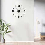 Creative Frameless DIY Wanduhr - Rahmenloses Design Für Wohnzimmer Und Büro Mit Flüsterleisem Uhrwerk - flohmarkt-deutschland.shop