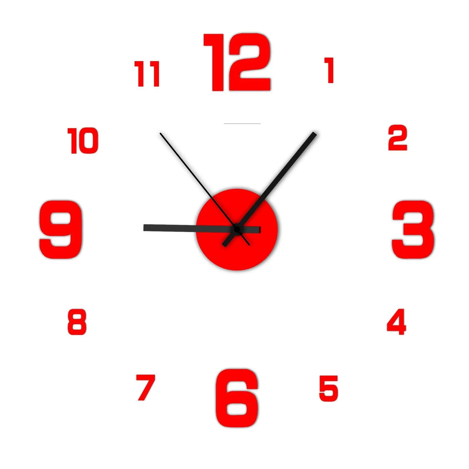 Creative Frameless DIY Wanduhr - Rahmenloses Design Für Wohnzimmer Und Büro Mit Flüsterleisem Uhrwerk - flohmarkt-deutschland.shop