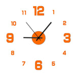 Creative Frameless DIY Wanduhr - Rahmenloses Design Für Wohnzimmer Und Büro Mit Flüsterleisem Uhrwerk - flohmarkt-deutschland.shop