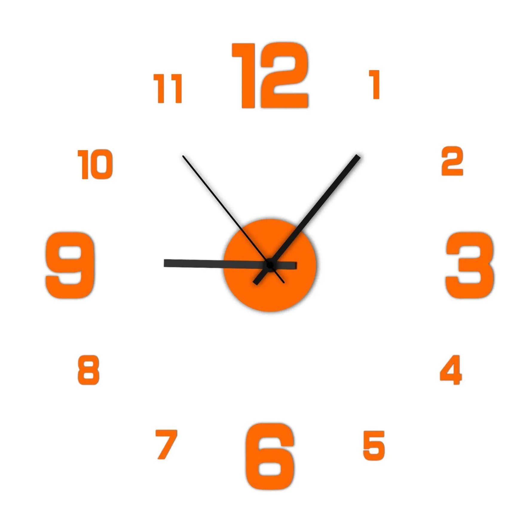 Creative Frameless DIY Wanduhr - Rahmenloses Design Für Wohnzimmer Und Büro Mit Flüsterleisem Uhrwerk - flohmarkt-deutschland.shop