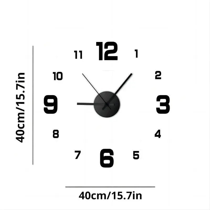 Creative Frameless DIY Wanduhr - Rahmenloses Design Für Wohnzimmer Und Büro Mit Flüsterleisem Uhrwerk - flohmarkt-deutschland.shop