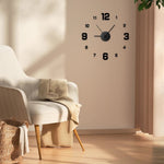 Creative Frameless DIY Wanduhr - Rahmenloses Design Für Wohnzimmer Und Büro Mit Flüsterleisem Uhrwerk - flohmarkt-deutschland.shop
