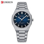 CURREN 8456 Business Quartz Stainless Steel Strap Watch Square Dial Casual Style Wristwatch with Waterproof Function - flohmarkt-deutschland.shop