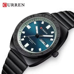 CURREN 8473 NEW Luxury Round Water-Resistant Quartz Watch, Dual-Calendar Watch with Stainless Steel Strap - flohmarkt-deutschland.shop