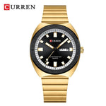 CURREN 8473 NEW Luxury Round Water-Resistant Quartz Watch, Dual-Calendar Watch with Stainless Steel Strap - flohmarkt-deutschland.shop