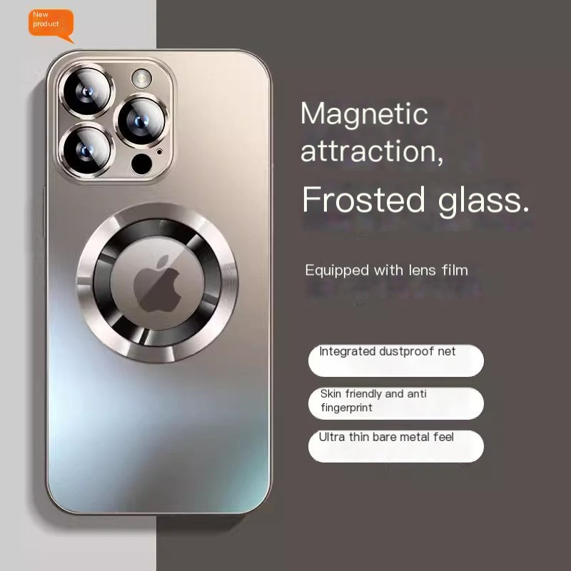 Frosted Glass Phone Case for iPhone 15 Pro Max
