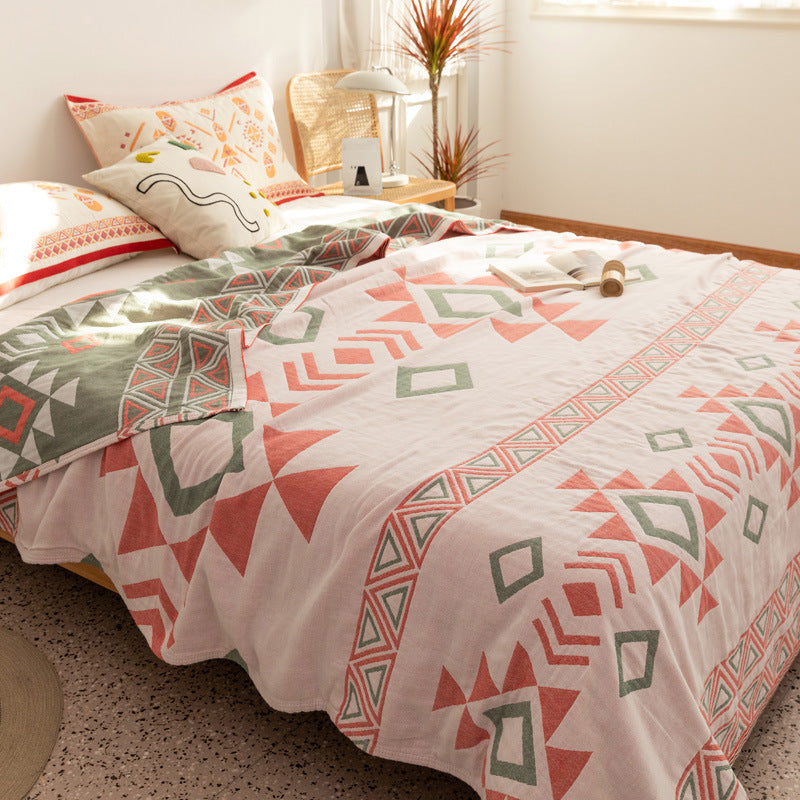 New Cotton Four-Layer Gauze Blanket for Summer Use