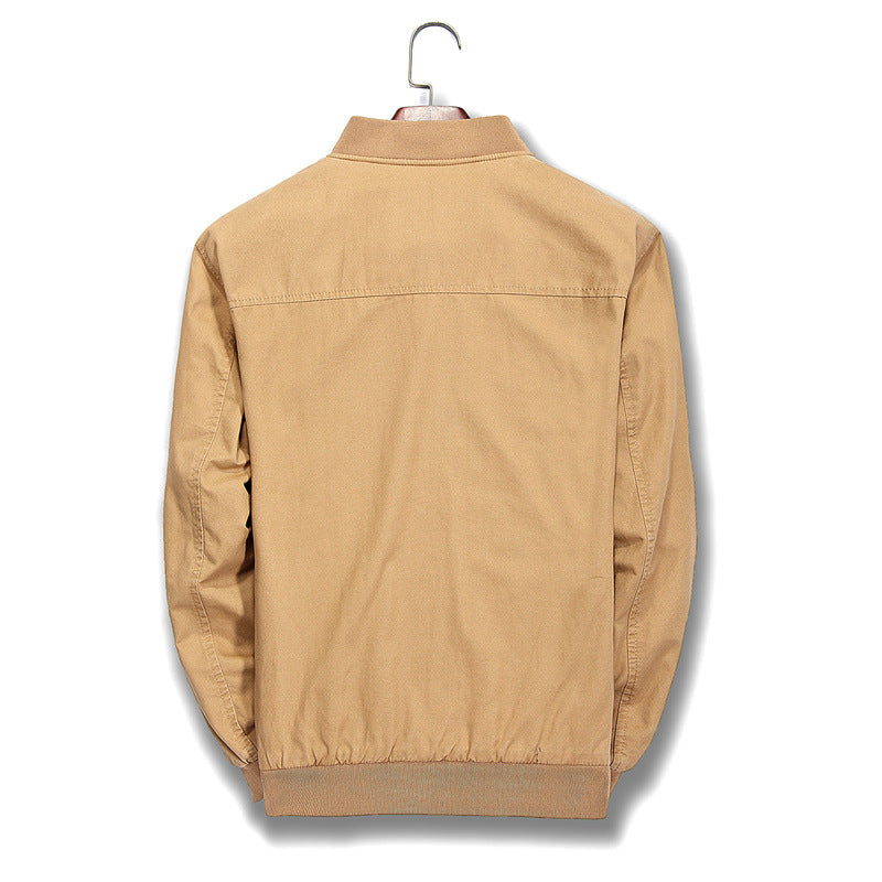 Men's Slim Fit Cotton Casual Baseball Jacket