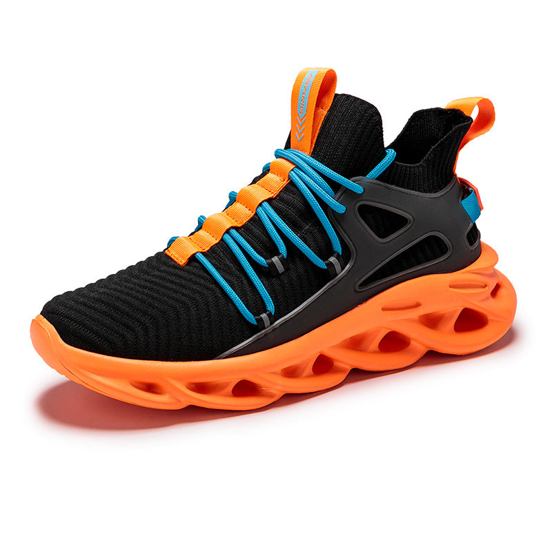 Men's Flyknit Yeezy Sneakers, Breathable Running Shoes