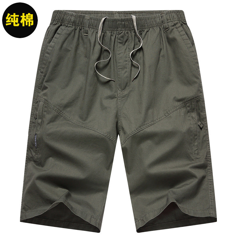 Men's Summer Thin Cotton Cargo Shorts (Loose Fit)