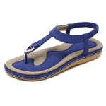 Damen Böhmen Sandalen Flip-Flops flach bequem Sommer Strand - flohmarkt-deutschland.shop