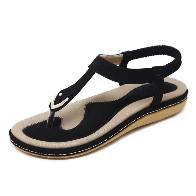 Damen Böhmen Sandalen Flip-Flops flach bequem Sommer Strand - flohmarkt-deutschland.shop