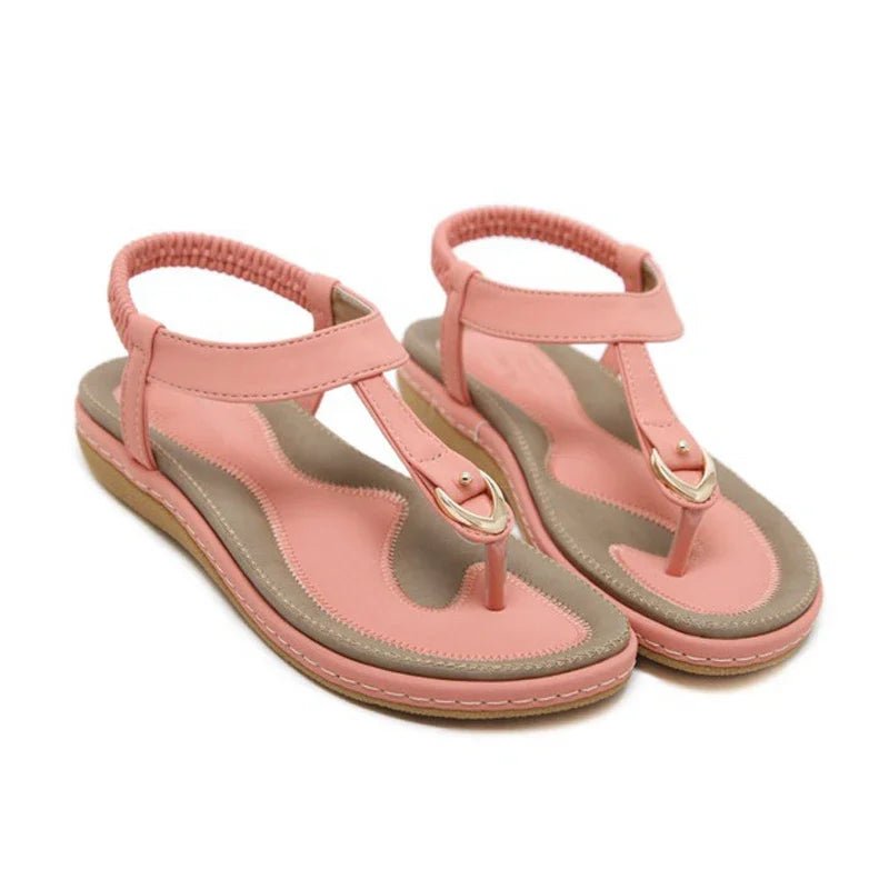 Damen Böhmen Sandalen Flip-Flops flach bequem Sommer Strand - flohmarkt-deutschland.shop