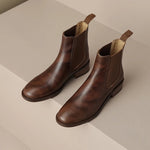 Damen Chelsea Boots 2026 – Retro-Schnürstiefel, niedriger Absatz, große Größen - flohmarkt-deutschland.shop