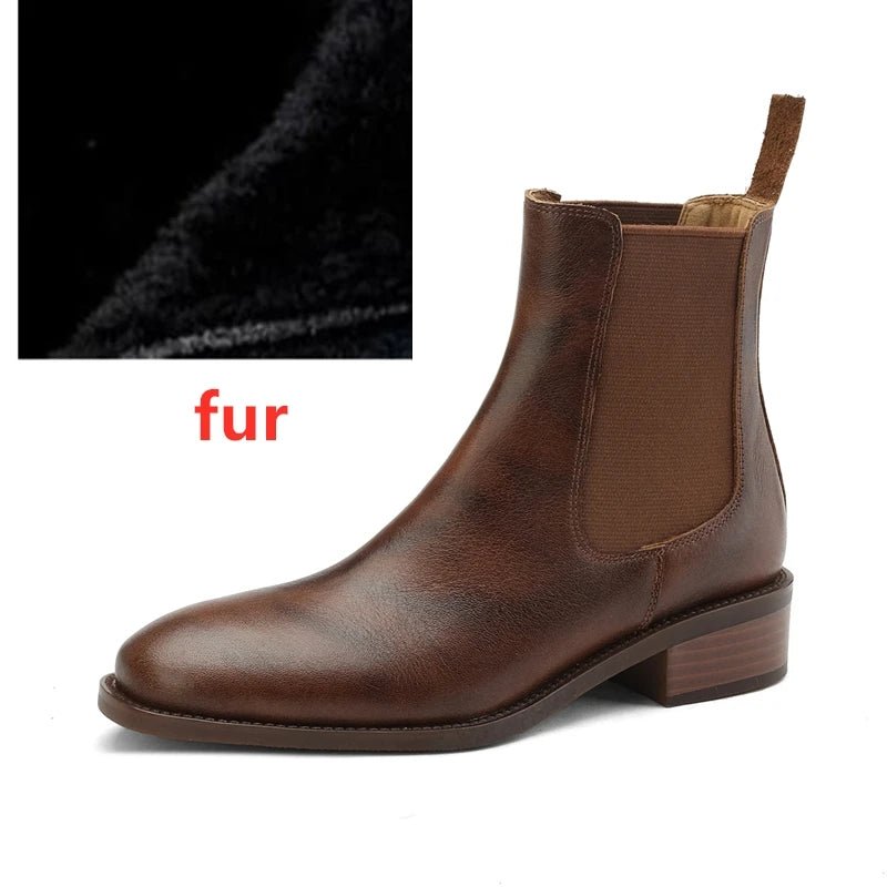 Damen Chelsea Boots 2026 – Retro-Schnürstiefel, niedriger Absatz, große Größen - flohmarkt-deutschland.shop