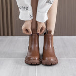 Damen Chelsea Boots aus Echtleder – Retro Stiefeletten für Herbst & Winter - flohmarkt-deutschland.shop
