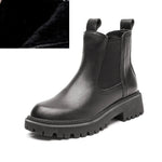 Damen Chelsea Boots aus Echtleder – Retro Stiefeletten für Herbst & Winter - flohmarkt-deutschland.shop