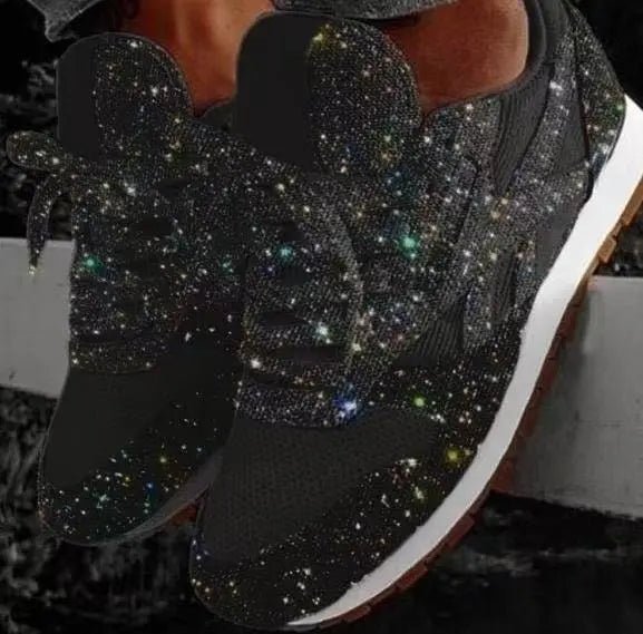 Damen Glitzer-Sneaker 2026 – Chunky Plateau-Schuh mit Glitzereffekt - flohmarkt-deutschland.shop