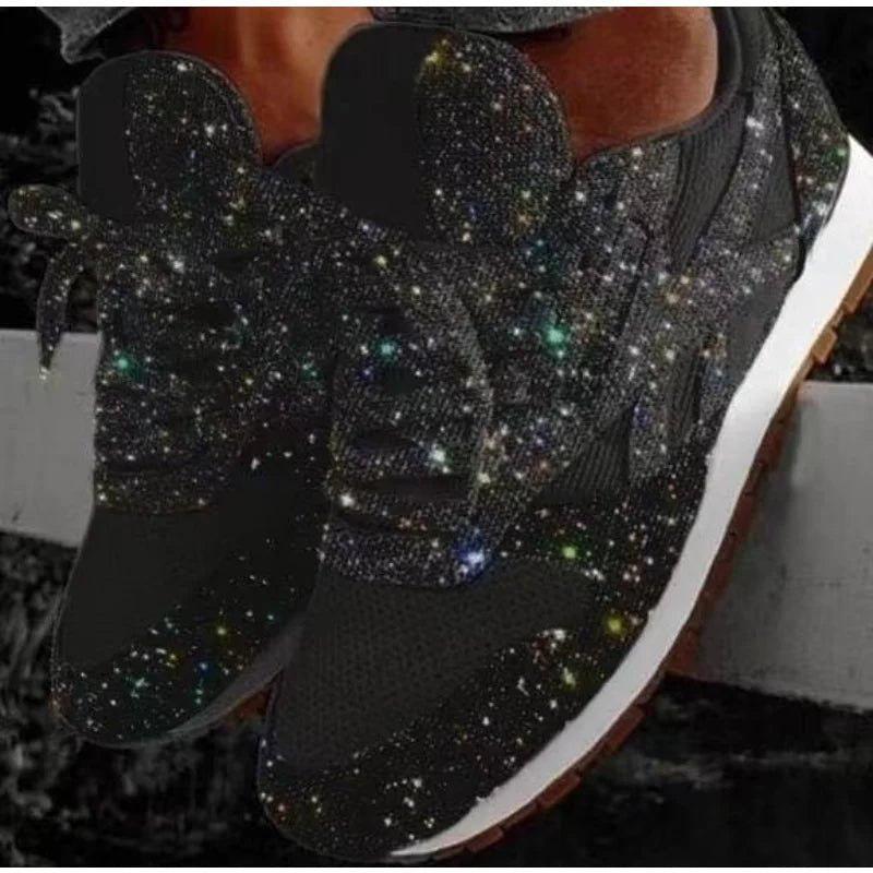 Damen Glitzer-Sneaker 2026 – Chunky Plateau-Schuh mit Glitzereffekt - flohmarkt-deutschland.shop