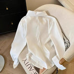 Damen Langarm-Poloshirt – Elegant & Irregular - flohmarkt-deutschland.shop