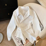 Damen Langarm-Poloshirt – Elegant & Irregular - flohmarkt-deutschland.shop