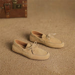 Damen Loafers Wildleder Slip-on Mokassins flach & bequem - flohmarkt-deutschland.shop