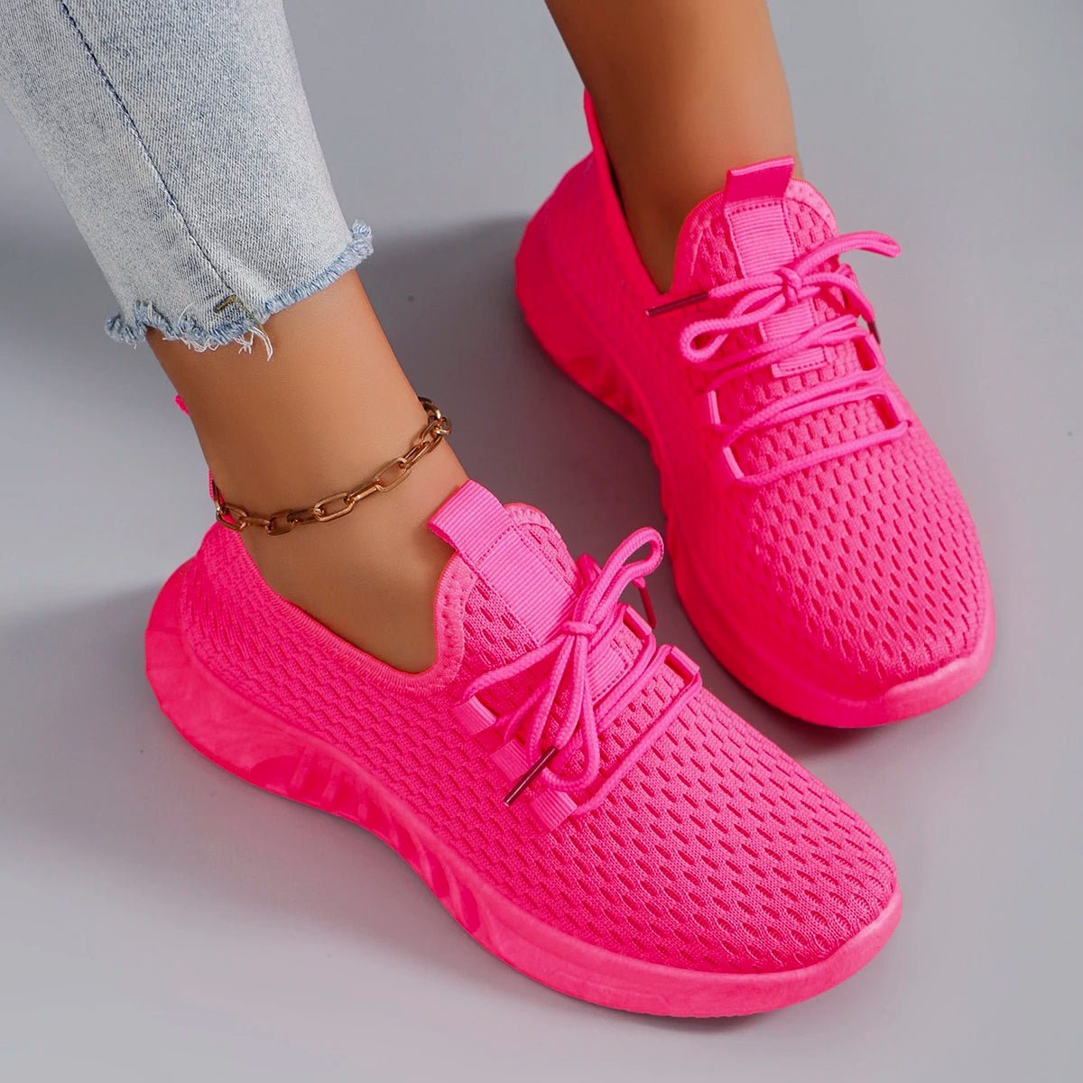 Damen Mesh-Flats – atmungsaktive, lässige Sportschuhe für den Sommer - flohmarkt-deutschland.shop