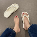Damen Perlen Flip-Flops 2026 – Plateau Pillow-Slides, leicht & rutschfest - flohmarkt-deutschland.shop