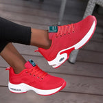 Damen Plateau Sneaker atmungsaktiv Mesh Laufschuhe - flohmarkt-deutschland.shop