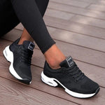 Damen Plateau Sneaker atmungsaktiv Mesh Laufschuhe - flohmarkt-deutschland.shop