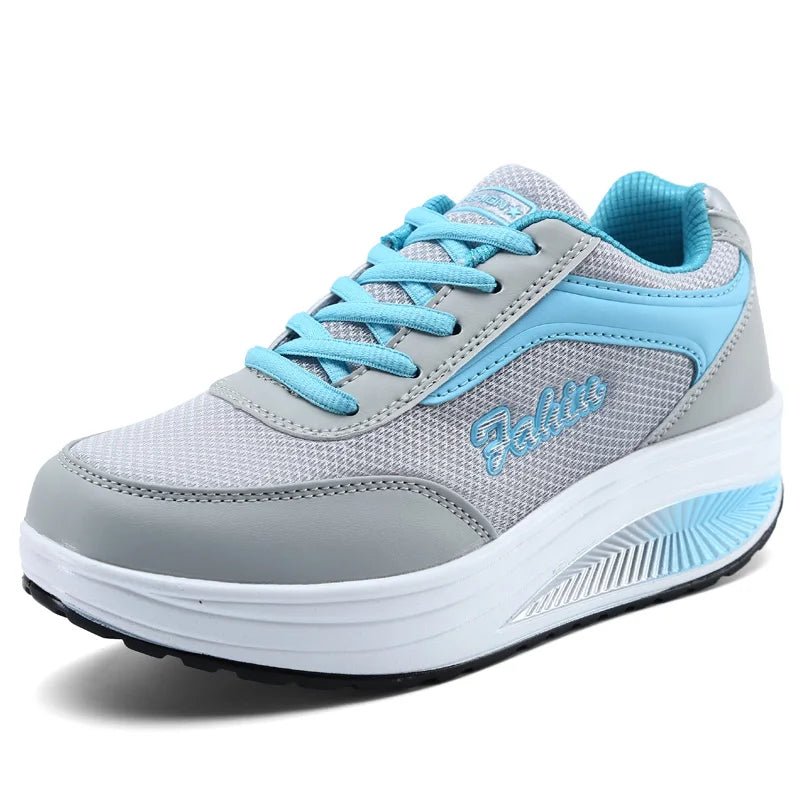 Damen Plateau-Sneaker – modische Turnschuhe mit flacher Sohle in großen Größen - flohmarkt-deutschland.shop