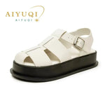 Damen Römersandalen 2026 – geschlossene Zehenpartie, dicke Sohle, gewebt - flohmarkt-deutschland.shop