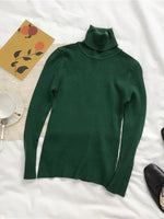 Damen Rollkragenpullover 2026 Herbst Winter Oberteile Koreanischer Slim-Fit Damen Pullover Strickpullover Pull Femme Hiver Truien - flohmarkt-deutschland.shop