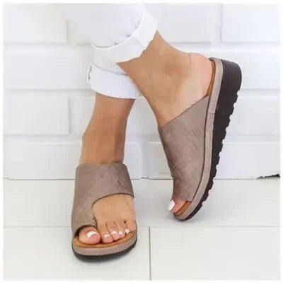Damen Sandalen Leder atmungsaktiv Slip-on Sommer - flohmarkt-deutschland.shop