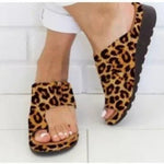 Damen Sandalen Leder atmungsaktiv Slip-on Sommer - flohmarkt-deutschland.shop
