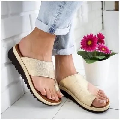 Damen Sandalen Leder atmungsaktiv Slip-on Sommer - flohmarkt-deutschland.shop