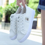 Damen Segeltuchschuhe – leichte, lässige Turnschuhe, flach & modisch - flohmarkt-deutschland.shop