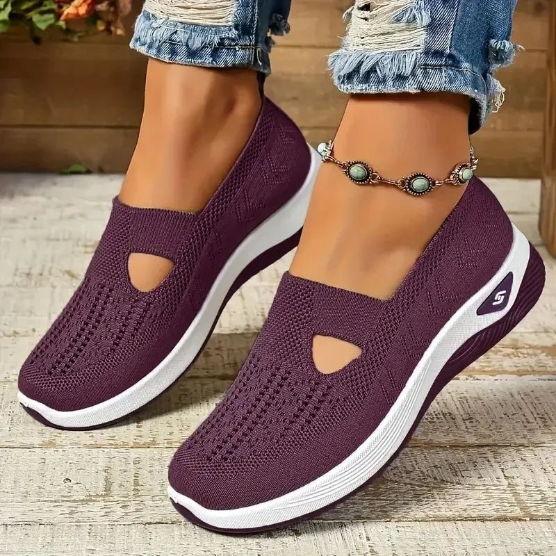 Damen Slip-on Turnschuhe – atmungsaktiv, weiche Sohle, orthopädisch & rutschfest - flohmarkt-deutschland.shop