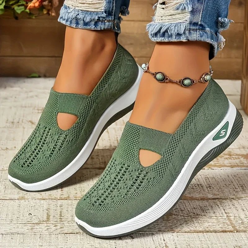Damen Slip-on Turnschuhe – atmungsaktiv, weiche Sohle, orthopädisch & rutschfest - flohmarkt-deutschland.shop