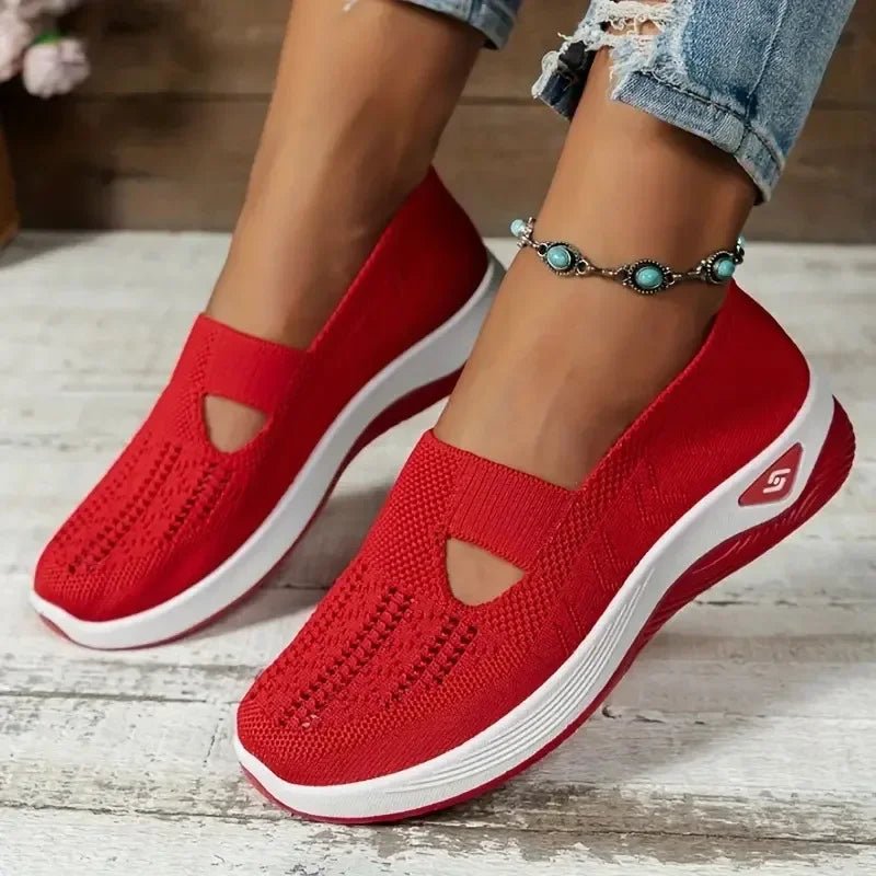 Damen Slip-on Turnschuhe – atmungsaktiv, weiche Sohle, orthopädisch & rutschfest - flohmarkt-deutschland.shop