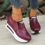 Damen-Sneaker für Frühling und Herbst, einfarbig, bequemer Plateau-Wanderschuh, leicht, rutschfest, dickbesohlt, Low-Top-Schuhe, Zapatillas - flohmarkt-deutschland.shop