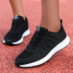 Damen Sneaker Plateau Mesh atmungsaktiv Casual Sportschuhe - flohmarkt-deutschland.shop