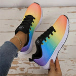 Damen Sneaker Plateau Mesh atmungsaktiv Casual Sportschuhe - flohmarkt-deutschland.shop