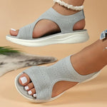 Damen Sommer Sandalen 2025 – bequeme Keil-Römersandalen - flohmarkt-deutschland.shop