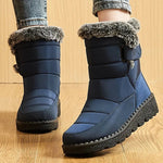 Damen Winterstiefel 2025 – Knöchelstiefel mit Pelz, wasserdicht & warm - flohmarkt-deutschland.shop