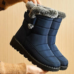 Damen Winterstiefel 2025 – Knöchelstiefel mit Pelz, wasserdicht & warm - flohmarkt-deutschland.shop