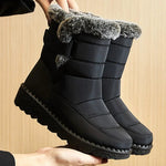 Damen Winterstiefel 2025 – Knöchelstiefel mit Pelz, wasserdicht & warm - flohmarkt-deutschland.shop