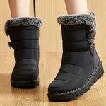 Damen Winterstiefel 2025 – Knöchelstiefel mit Pelz, wasserdicht & warm - flohmarkt-deutschland.shop