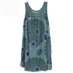 Damenbekleidung, Sommer, ärmelloses Leibchenkleid, Spitzendruck, ärmellos, große Schaukel, lockeres sexy Kleid, langer Rock, Übergröße - flohmarkt-deutschland.shop